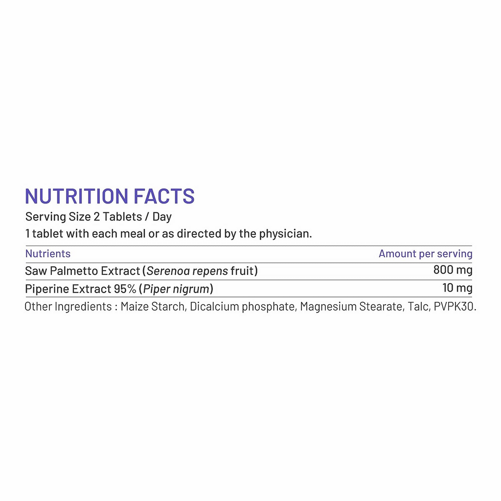 Bliss Welness Saw Palmetto Extract Tablets | Grocsy