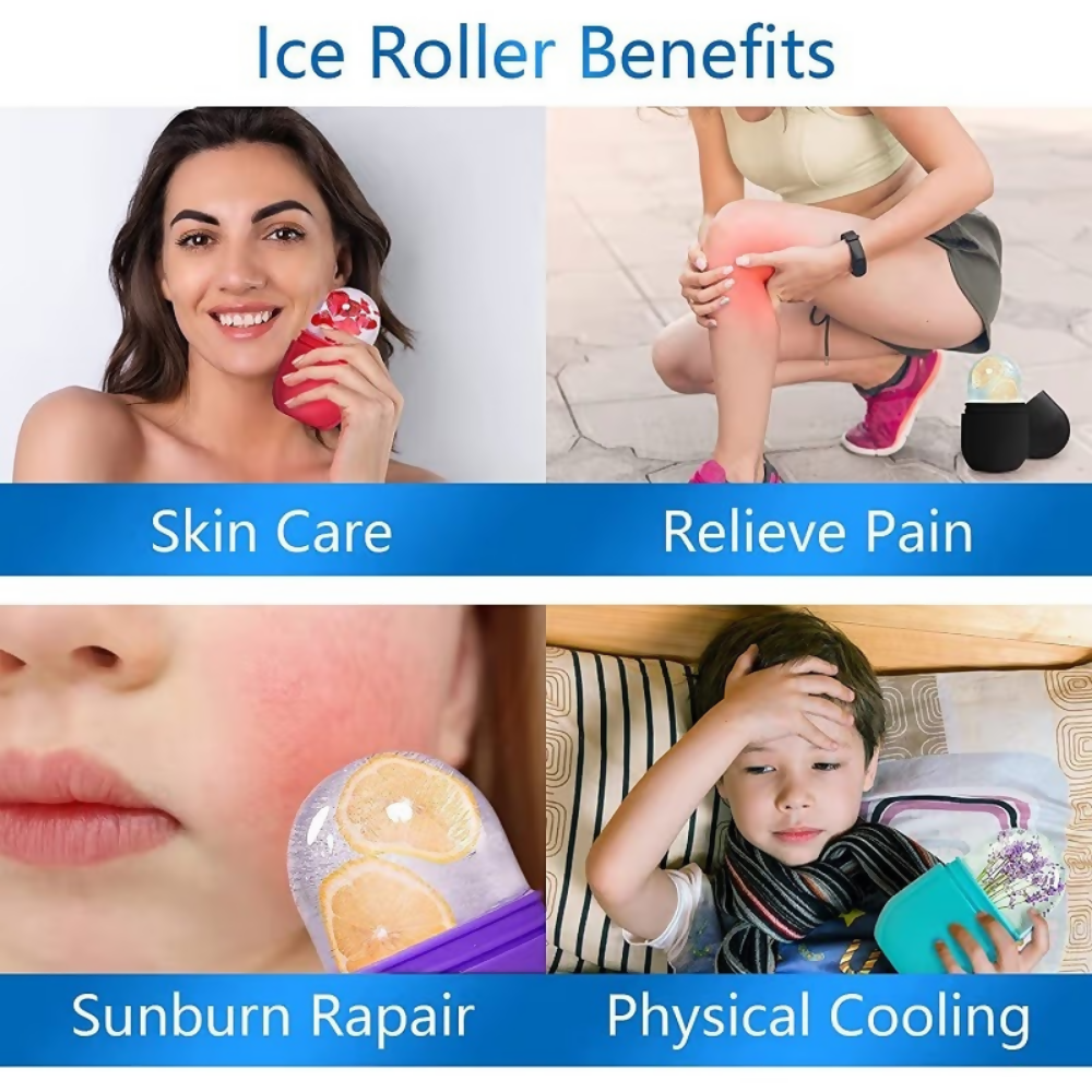 Bronson Professional Classic Silicone Ice Facial Roller | Grocsy