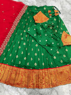 Teeya Creation New Womens Latest Embroidered Designer Lehenga Choli Set - Green | Grocsy