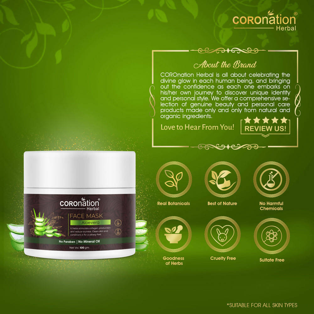 Coronation Herbal Aloevera Face Mask | Grocsy
