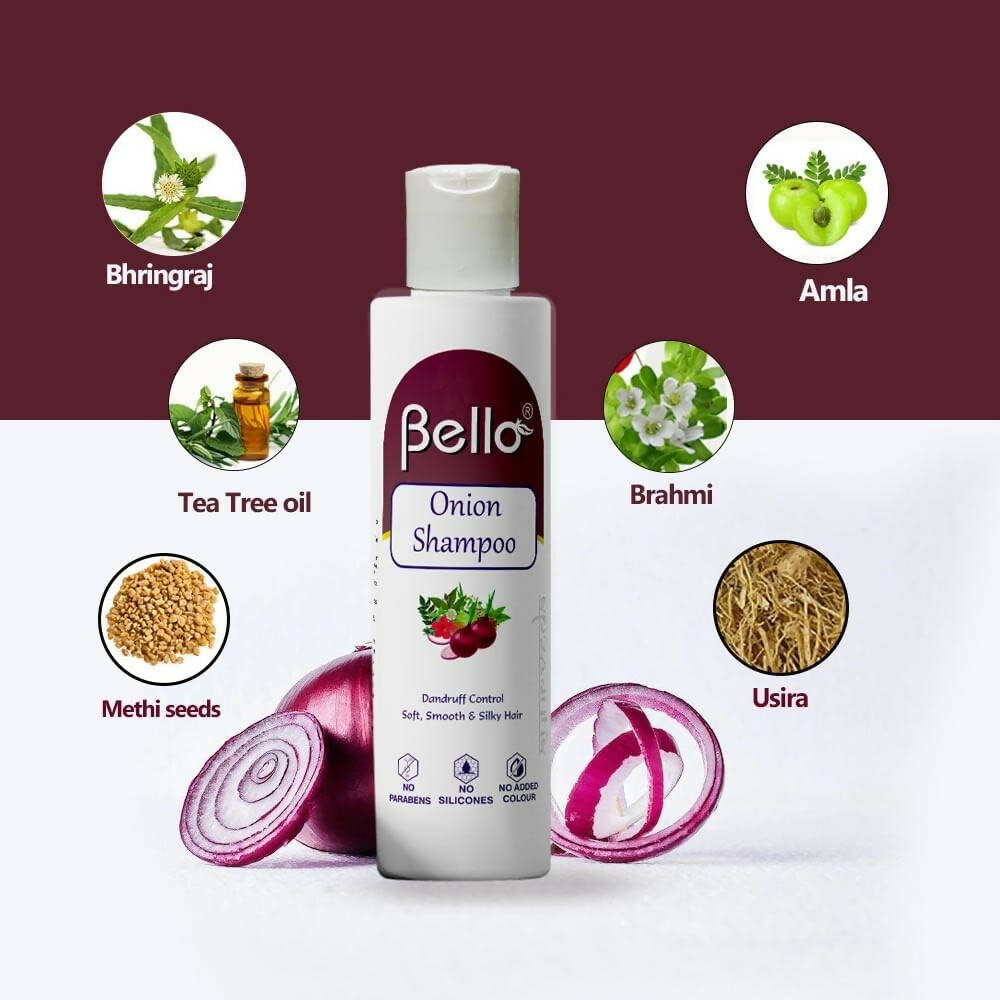 Bello Herbals Onion Shampoo | Grocsy