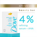 Dove Exfoliate Away Serum Beauty Bar with 4% Refining Serum + AHA | Grocsy