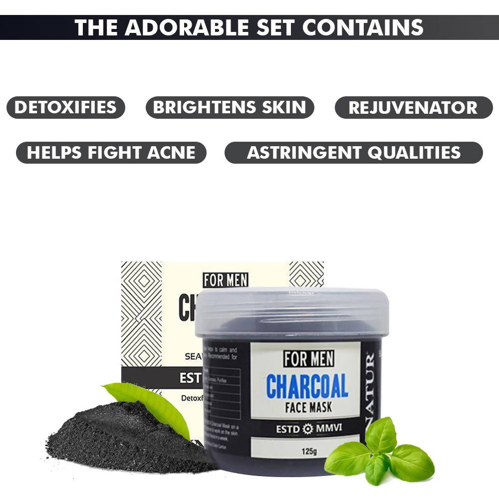 Inatur Charcoal Hamper for Men | Grocsy