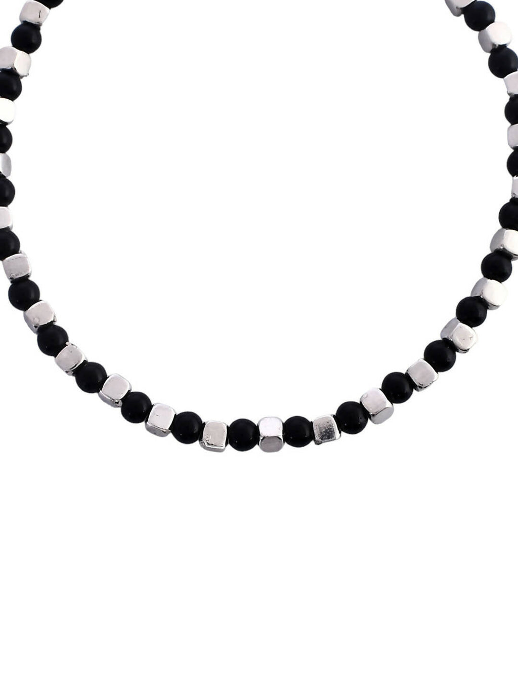 VOJ Women Black Color stainless steel Anklet