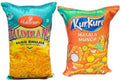 Unique Fashion Pack of 2 Microfibre Filled Reversible Cushion For Kids - Haldiram And Kurkure | Grocsy
