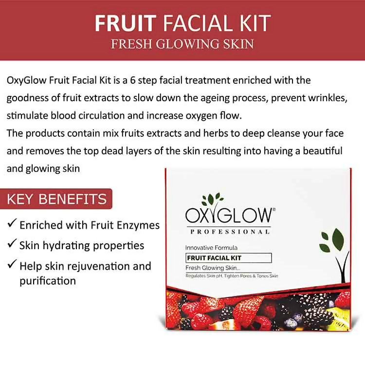 Oxyglow Herbals Fruit Facial Kit | Grocsy