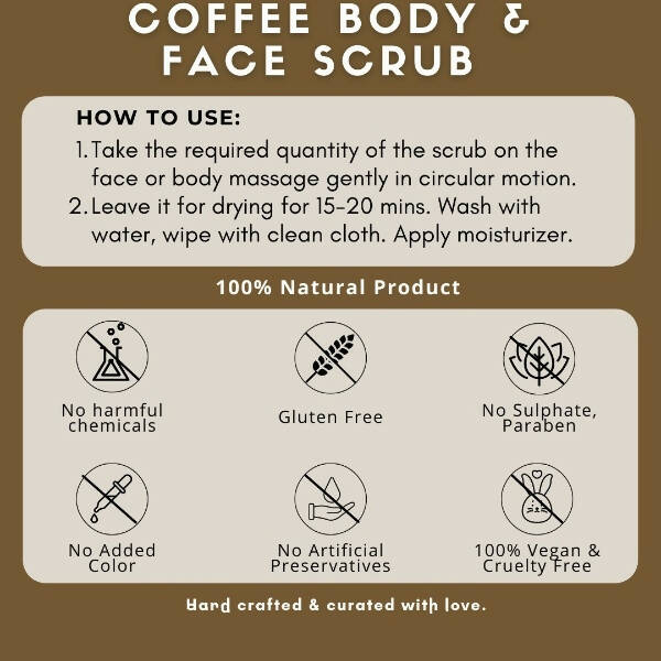 Organicos Coffee Face & Body Scrub | Grocsy