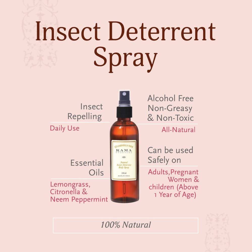 Kama Ayurveda Natural Insect Deterrent Body Spray 100ml | Grocsy