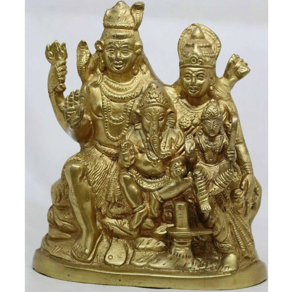 Chahat Premium Living Brass Shiv Parivar | Grocsy