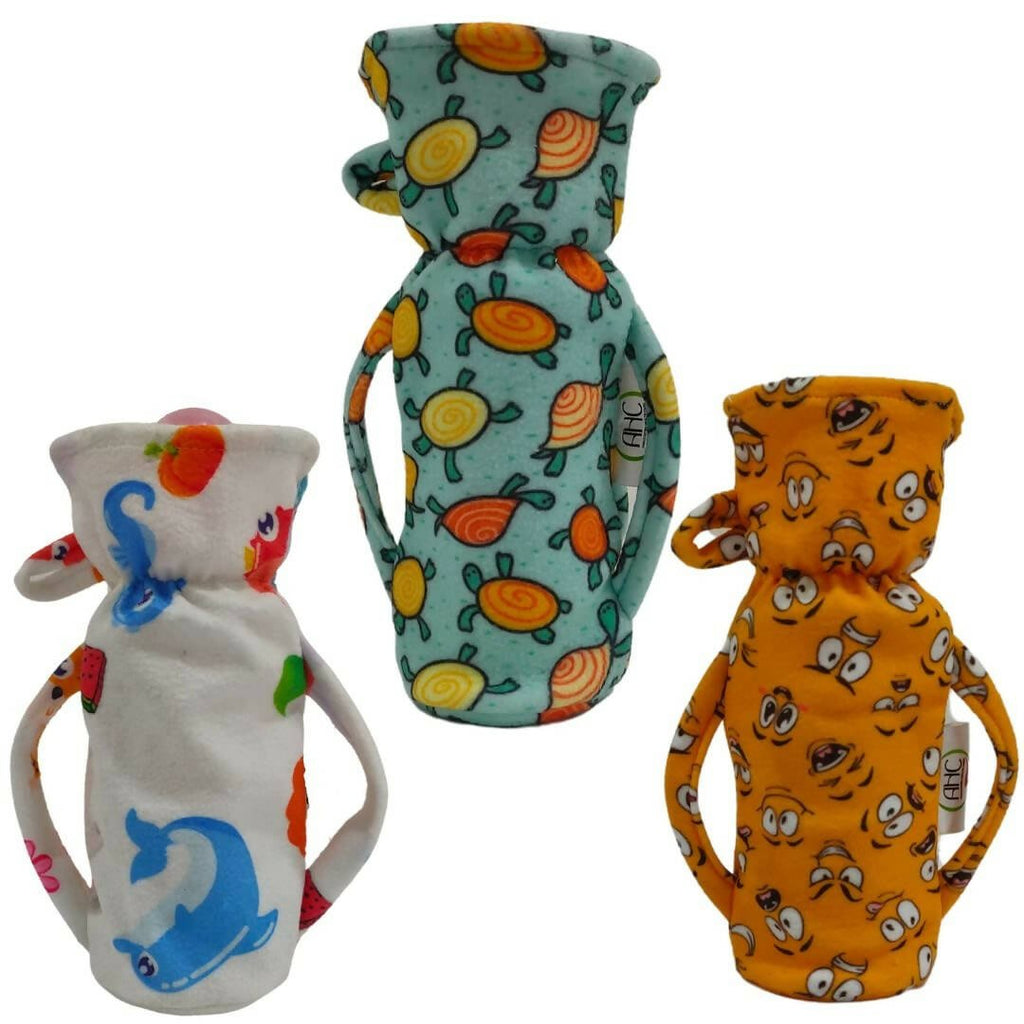 AHC Feeding Bottle Cover For Baby With Handle And Neck Grip Combo | Grocsy