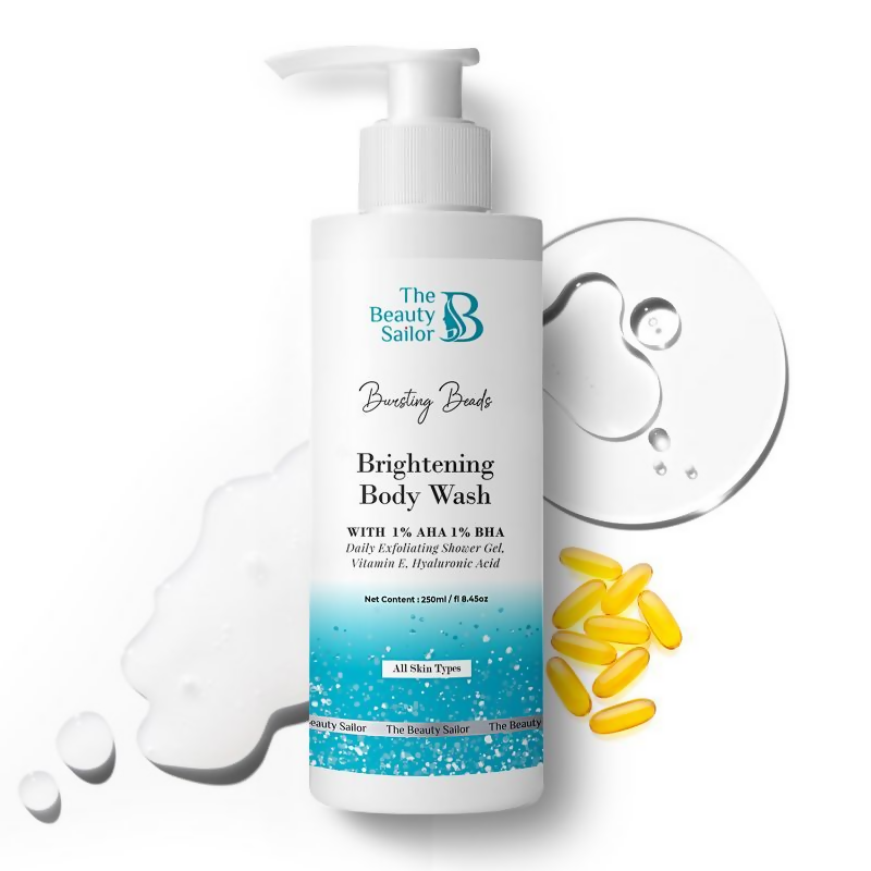 The Beauty Sailor Bursting Beads Body Wash Made With 1% AHA & BHA | Grocsy