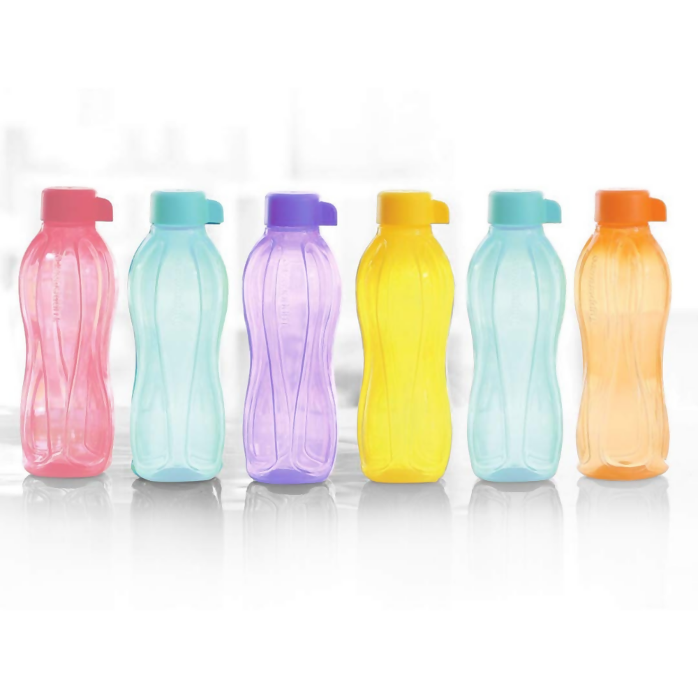 Tupperware Plastic Bottle - Green, Yellow, Purple, Pink, Orange, Blue | Grocsy