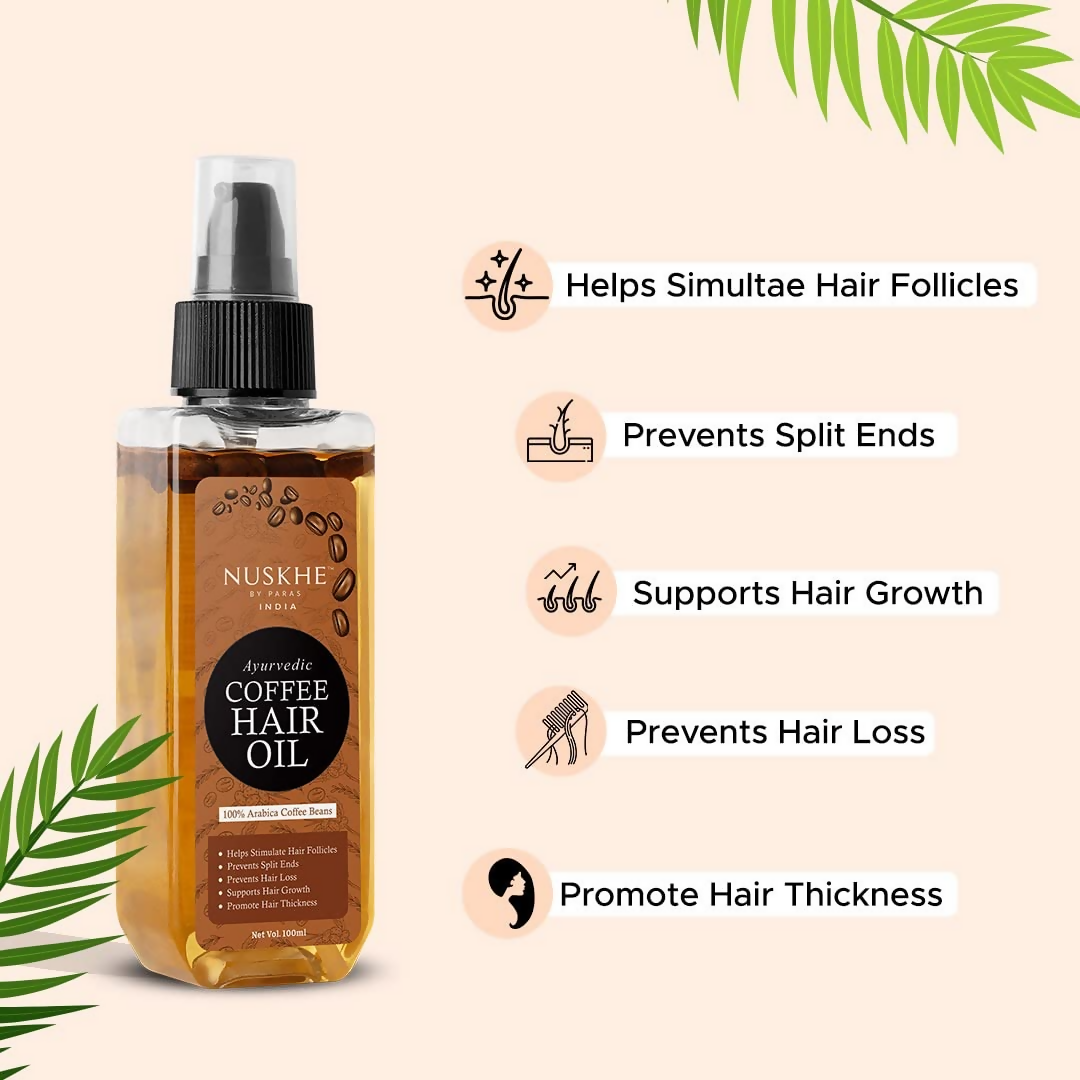 Nuskhe By Paras Ayurvedic Coffee Hair Oil | Grocsy