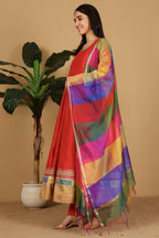 Joban Fashion Red Silk Lehenga Set | Grocsy