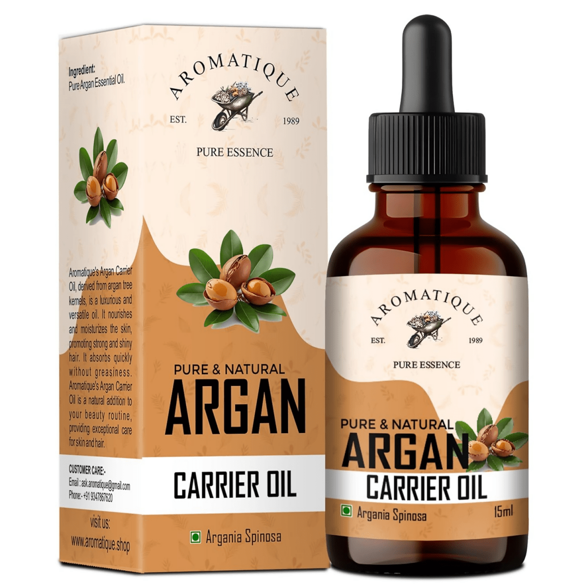 Aromatique Moroccan Argan Oil For Hair Growth & Skin | Grocsy