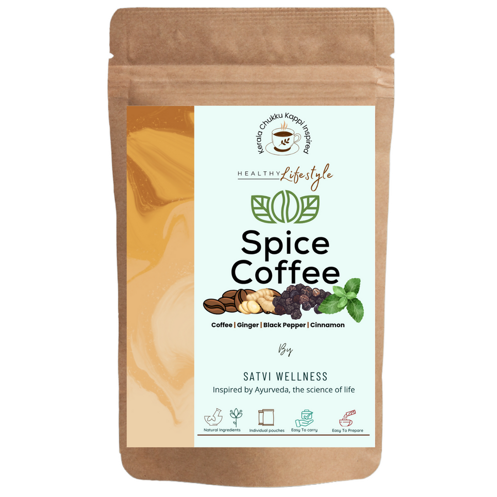 Satvi Wellness Ginger Cinnamon Herbal Infusion Mix In Indvidual Packets | Herbal Tea Sachet | Grocsy