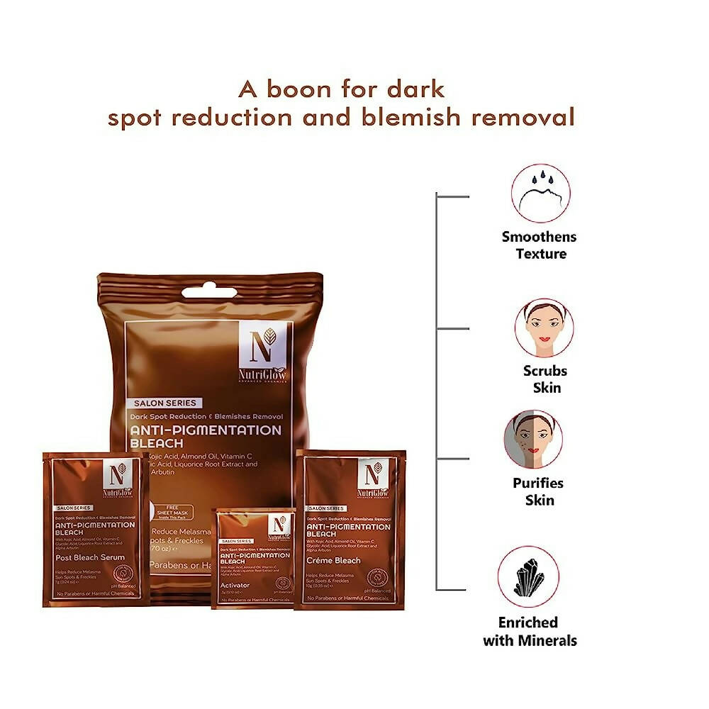 NutriGlow Advanced Organics Anti-pigmentation Bleach (6 in 1) | Grocsy