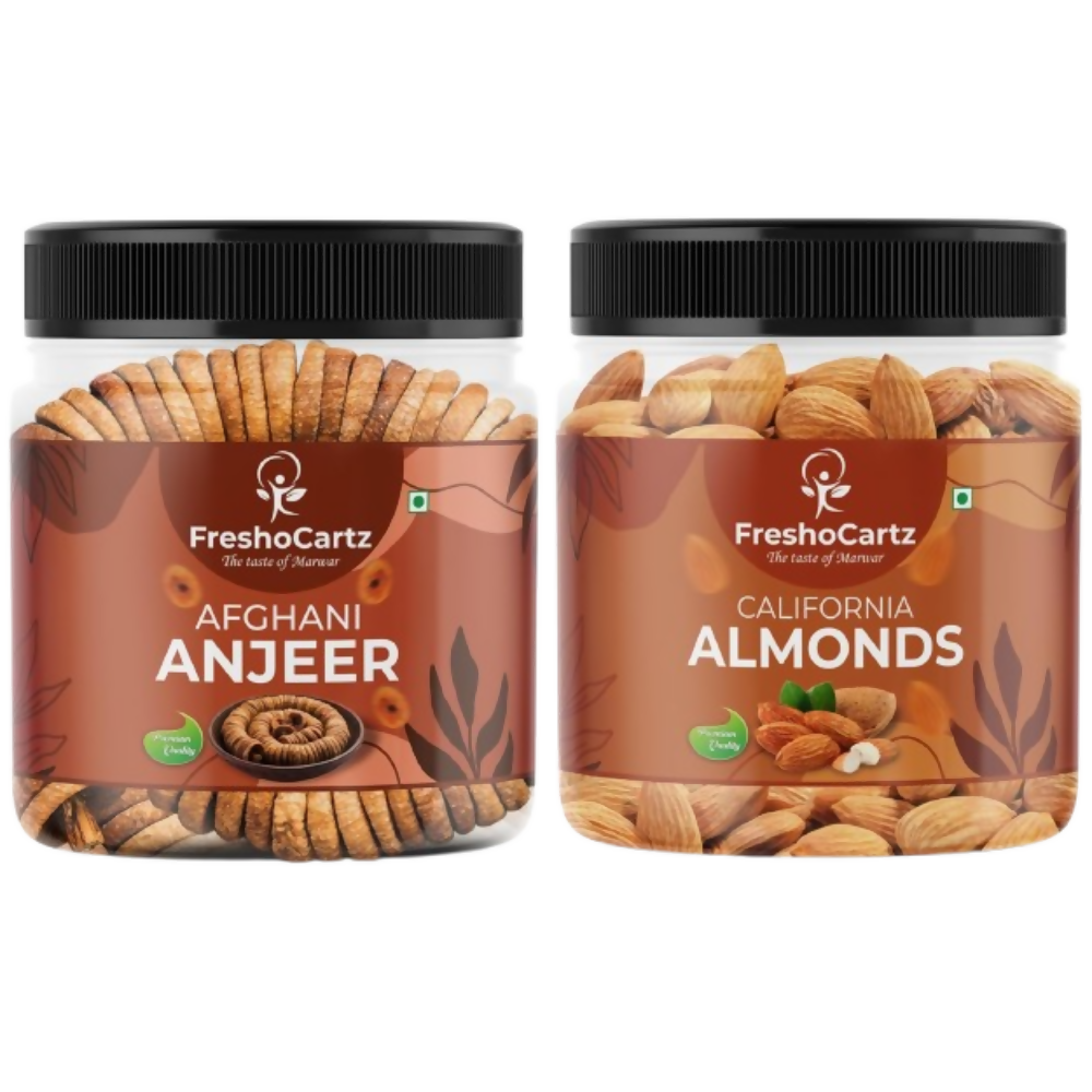 FreshoCartz Dry Fruits Combo - Anjeer & California Almonds | Grocsy