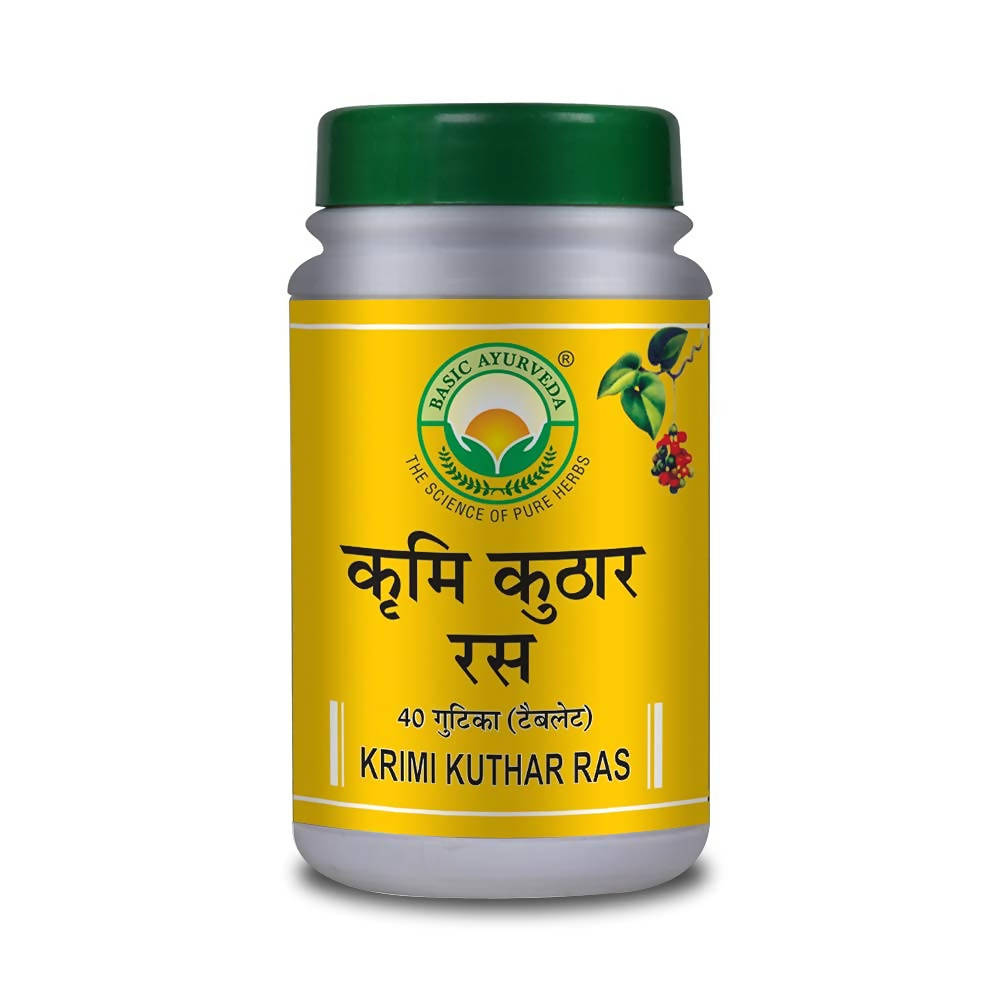 Basic Ayurveda Krimi Kuthar Ras Tablet | Grocsy