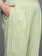 Ahalyaa Women's Traditional wear Kurta Set - Green | Grocsy