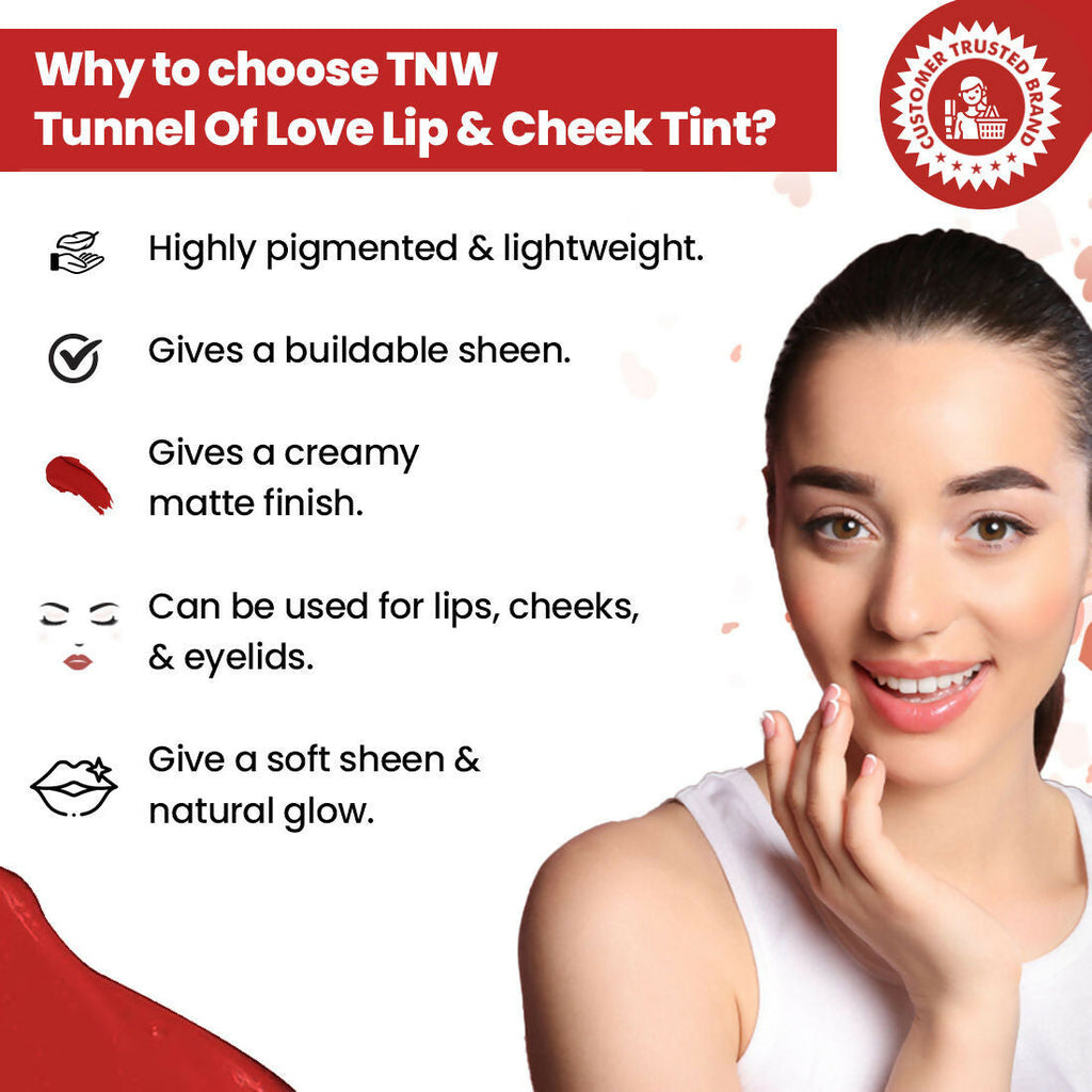 The Natural Wash Tunnel Of Love Lip & Cheek Tint With Rosehip Oil | Grocsy