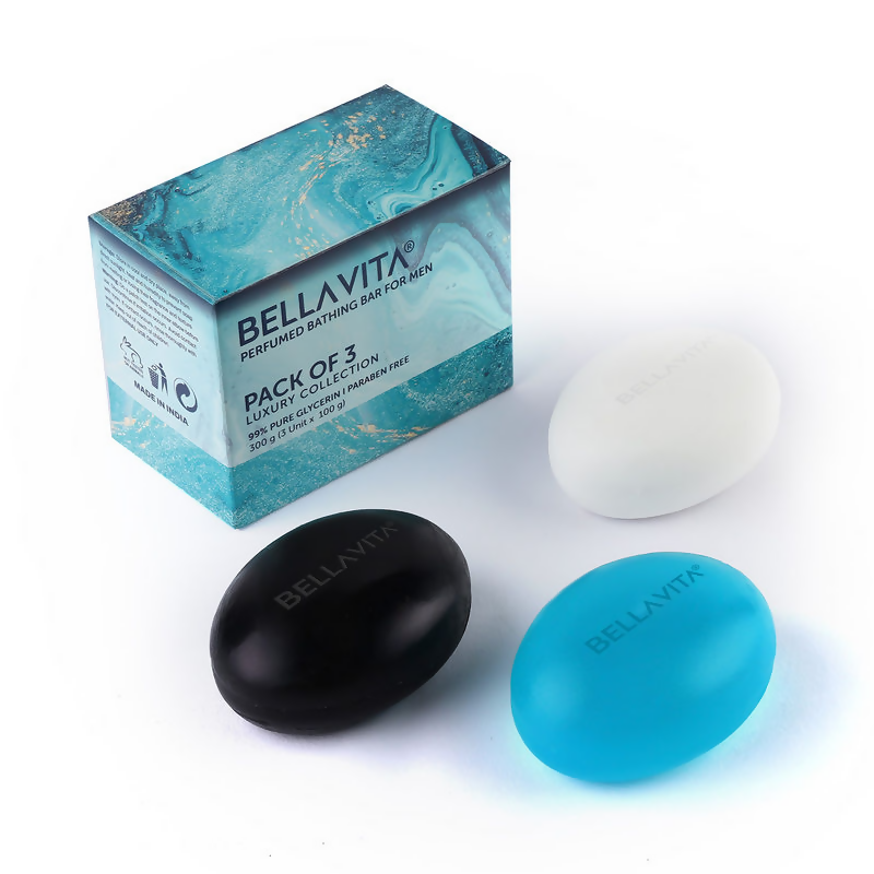 Bella Vita Organic Perfume Bathing Soap Bar For Men | Grocsy