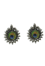 Mominos Fashion Johar Kamal Oxidised Silver-Plated Peacock Wings Work Necklace Handicraft | Grocsy