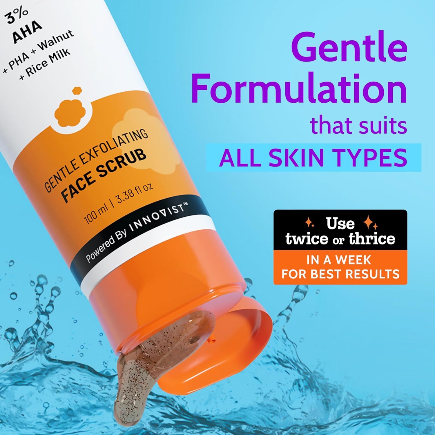 Chemist At Play Gentle Exfoliating Face Scrub With Mandelic Acid & Walnuts | Grocsy
