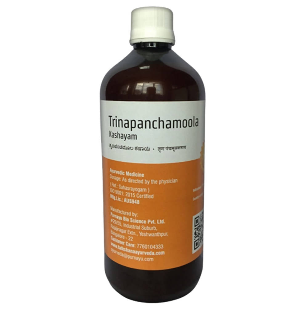 Tatkshana Ayurveda Trinapanchamoola Kashayam | Grocsy