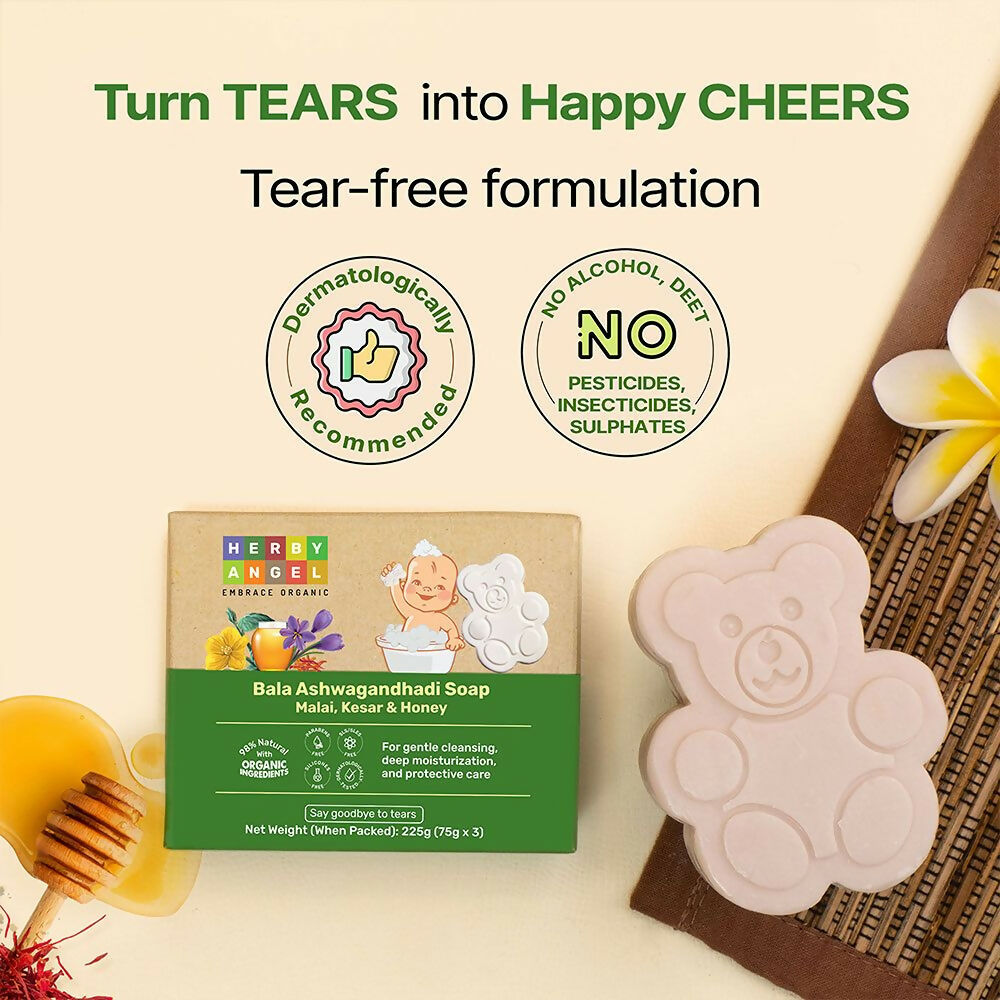 Herby Angel Bala Ashwagandhadi Baby Soap | Grocsy