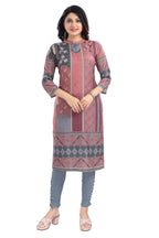 Snehal Creations Cherished Coral Digital Print Masleen Long Kurti Tunic | Grocsy