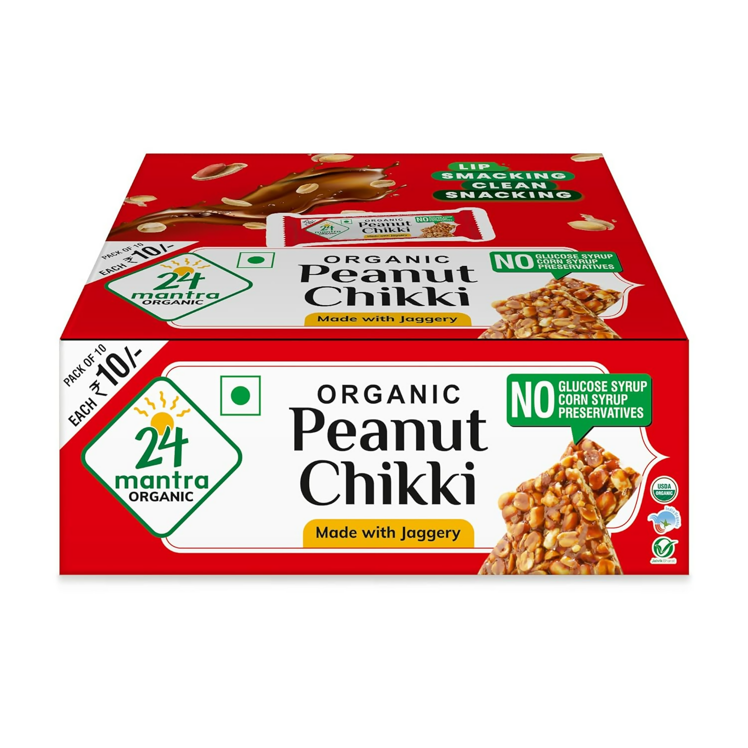 24 Mantra Organic Peanut Chikki | Grocsy