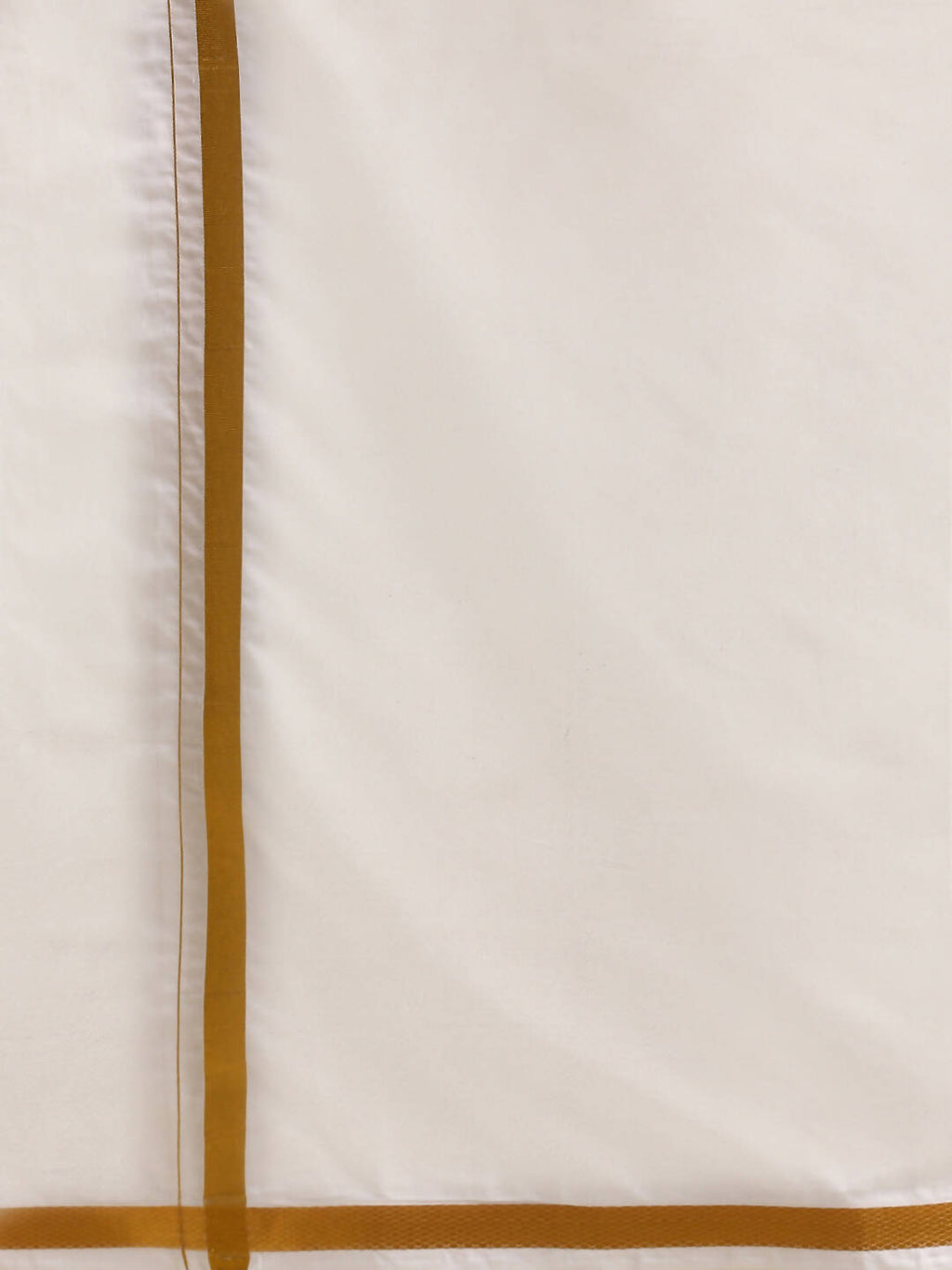 Ramraj Cotton Mens 1/2 " Poly Cotton 3 In 1 Dhoti, Towel - White | Grocsy