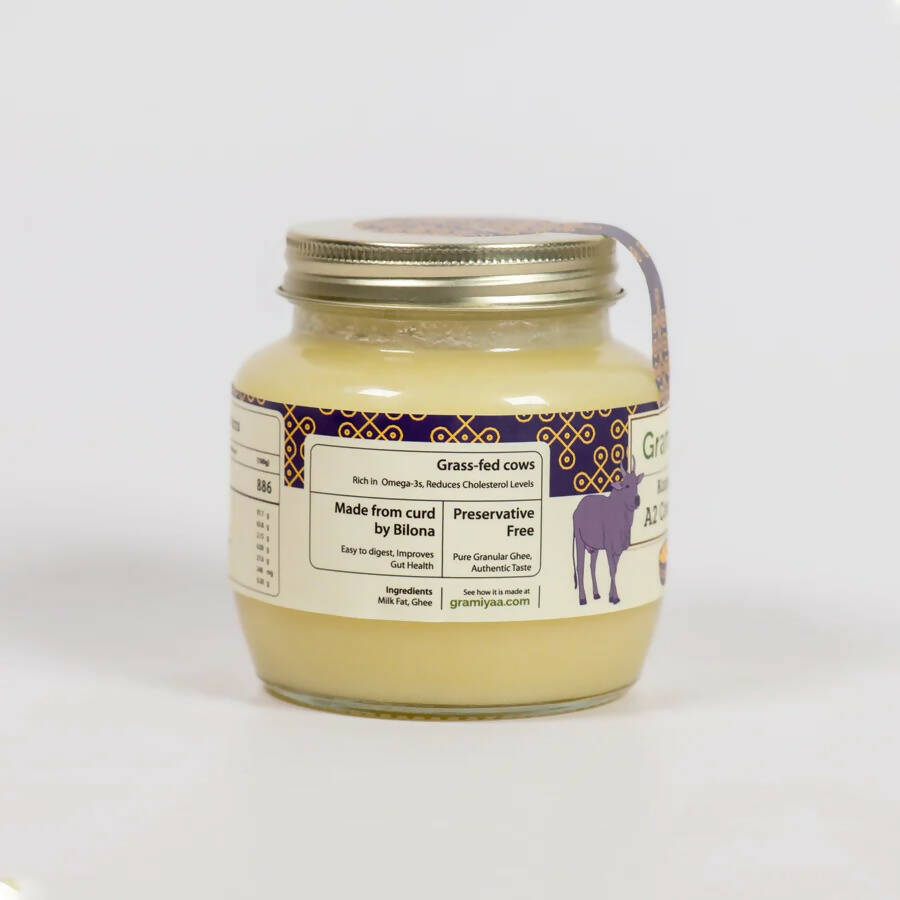 Gramiyaa Kangeyam A2 Cultured Cow Ghee | 100% Desi Ghee | Pure & Organic Ghee | Grocsy