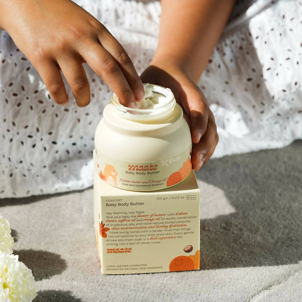 Maate Baby Butter Box Combo - Moisturizer Face Butter and Body Butter | Grocsy