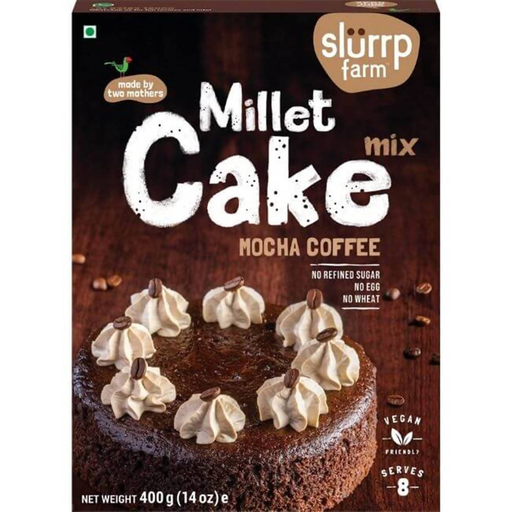 Slurrp Farm Mocha Coffee Millet Cake Mix | Grocsy