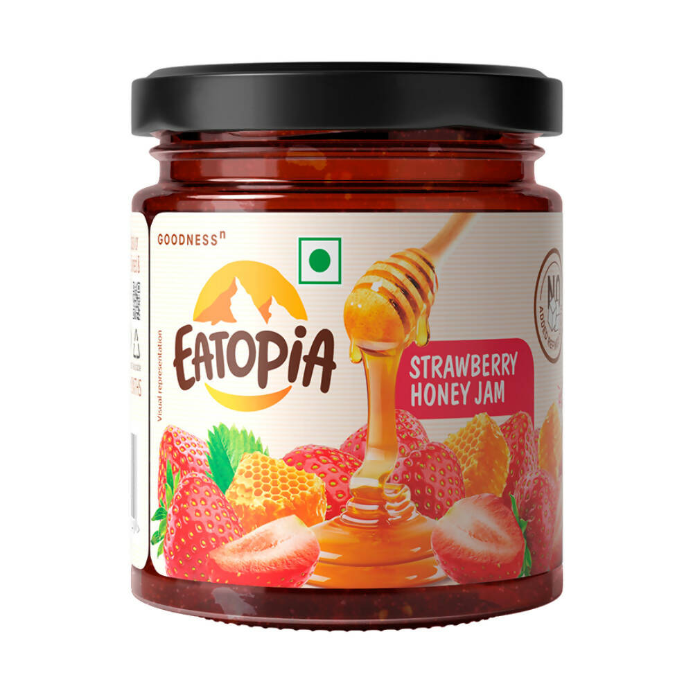 Eatopia Strawberry Honey Jam | Grocsy