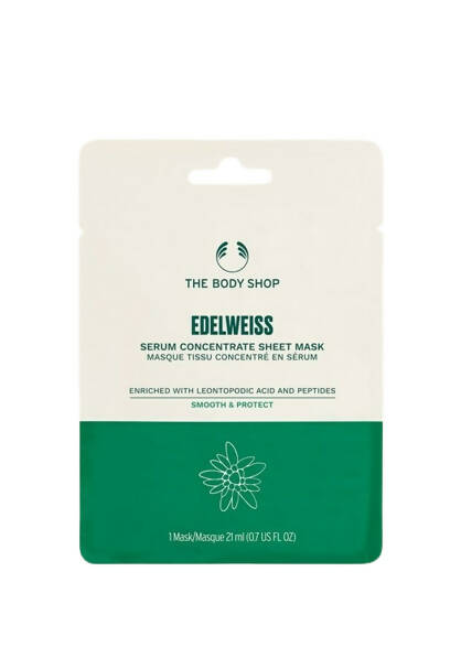 The Body Shop Edelweiss Serum Concentrate Sheet Mask | Grocsy