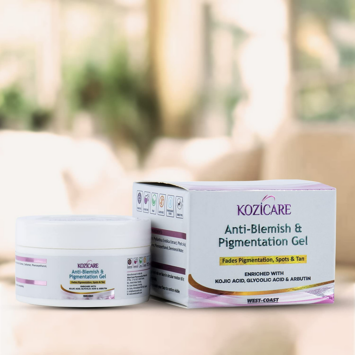 Healthvit Kozicare Anti-Blemish & Pigmentation Gel | Grocsy