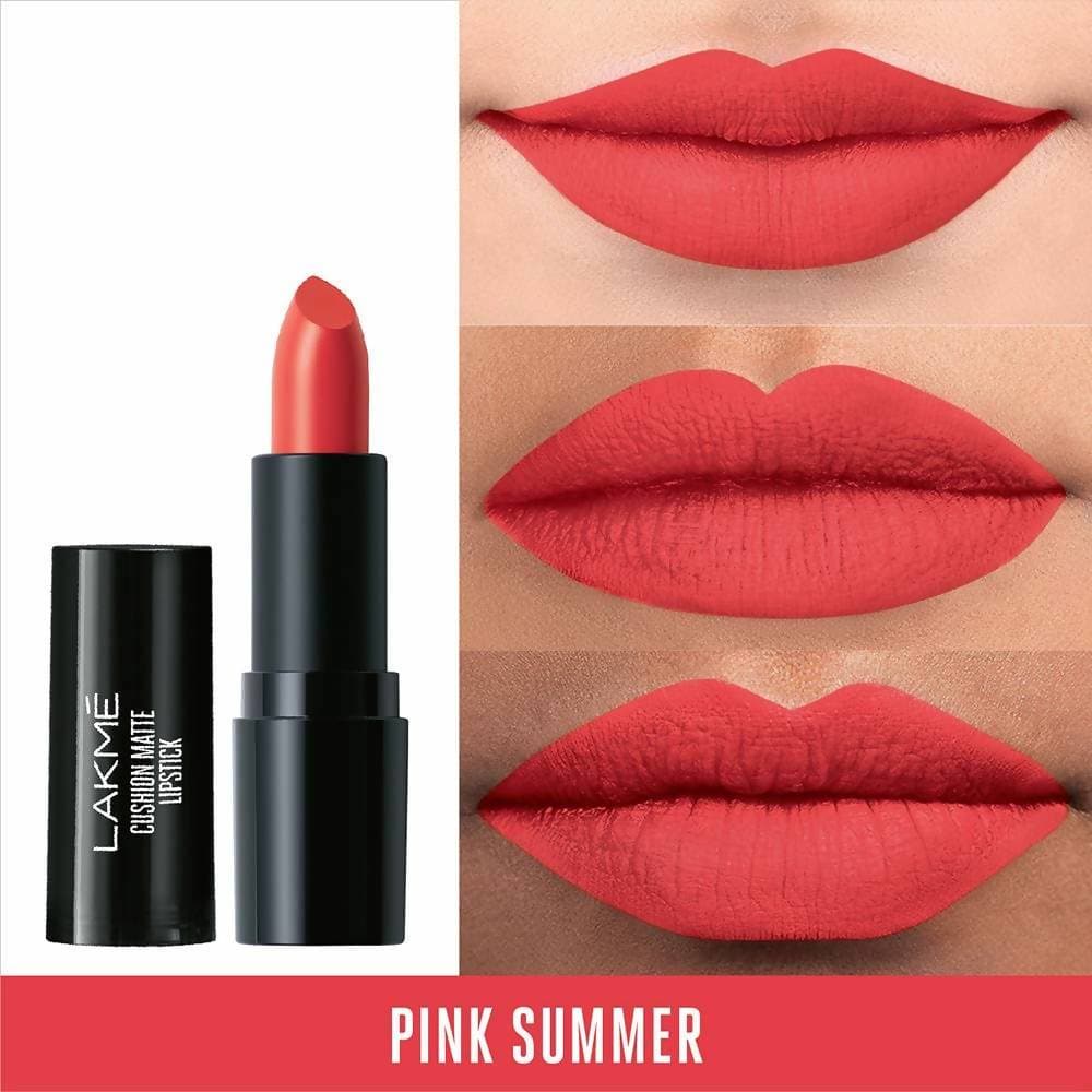 Lakme Cushion Matte Lipstick - Pink Summer | Grocsy