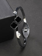 NVR Women's Set of 2 Gold & Silver Cuff Bracelet