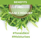 Nykaa Skin Secrets Indian Rituals Tulsi + Yogurt Sheet Mask For Clear & Moisturised Skin | Grocsy