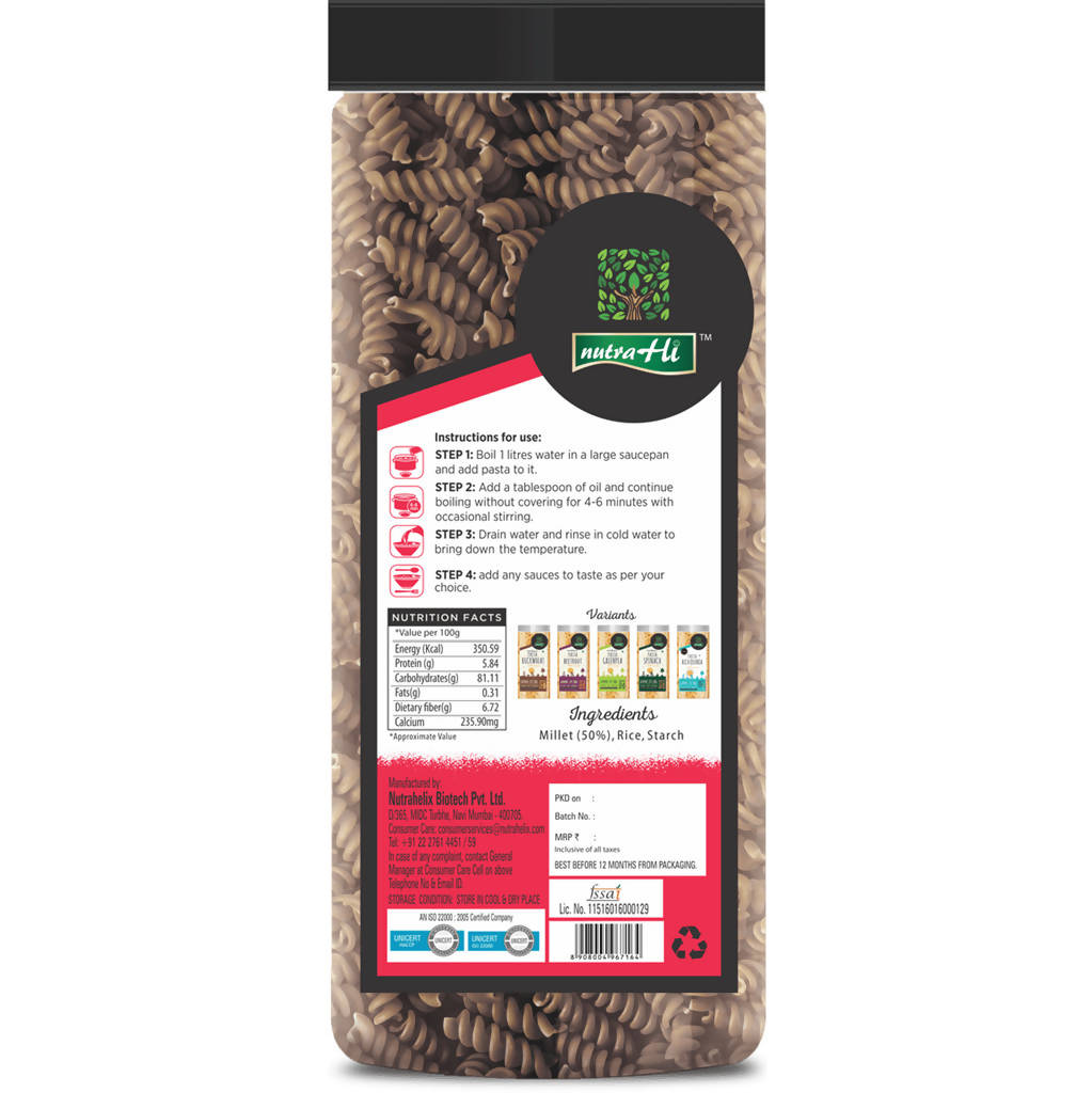 NutraHi Gluten-Free Pasta Millet - Limited Time Offer - Swadesiicart