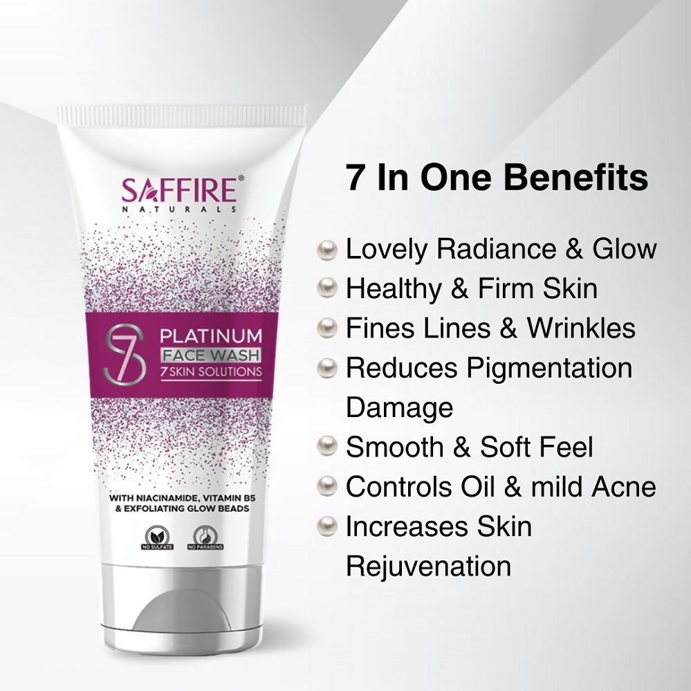 Saffire Naturals S7 Platinum Face Wash | Grocsy