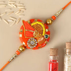 Festive Zardosi Rakhi & Cadbury Fruit N Nut Chocolates | Grocsy