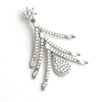 Mominos Fashion Johar Kamal Silver-Plated American Diamond White Choker Set | Grocsy