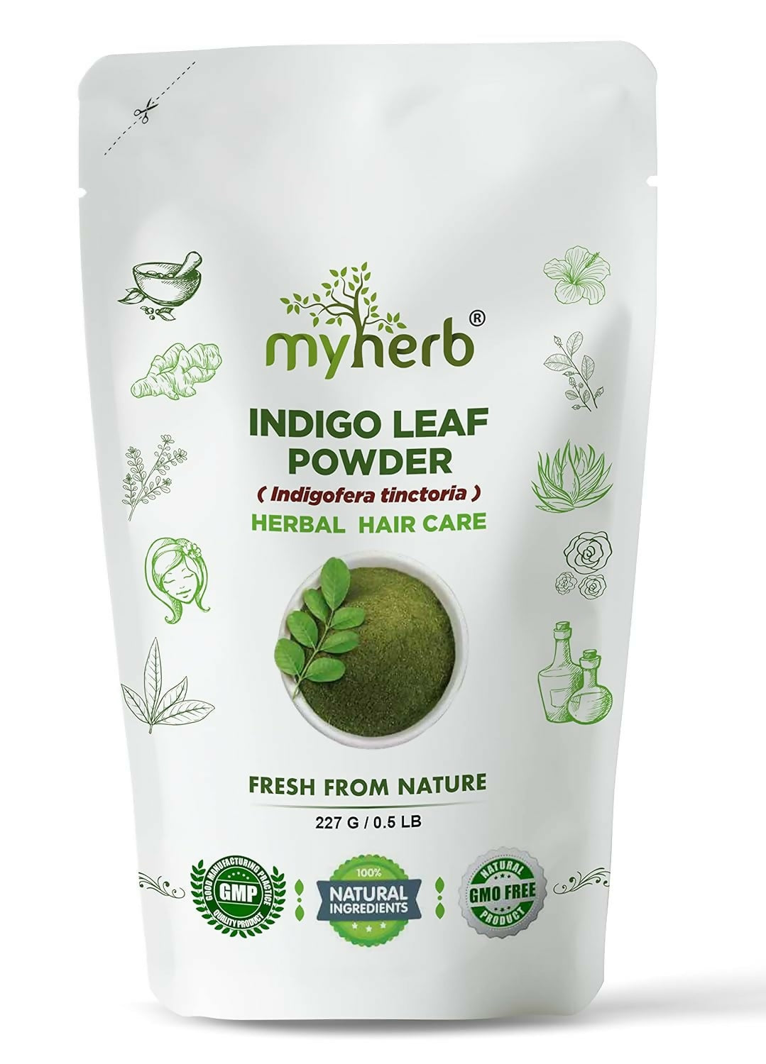 Myherb Natural Organic Indigo Leaf Powder | Grocsy