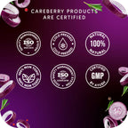 Careberry Organic Red Onion & Black Seed Extract Oil For Anti Hair Fall | Grocsy