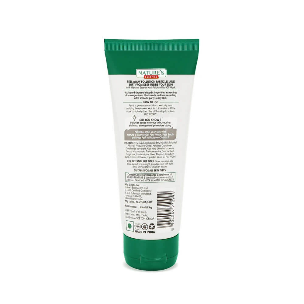 Nature's Essence Active Charcoal Peel-Off Mask | Grocsy