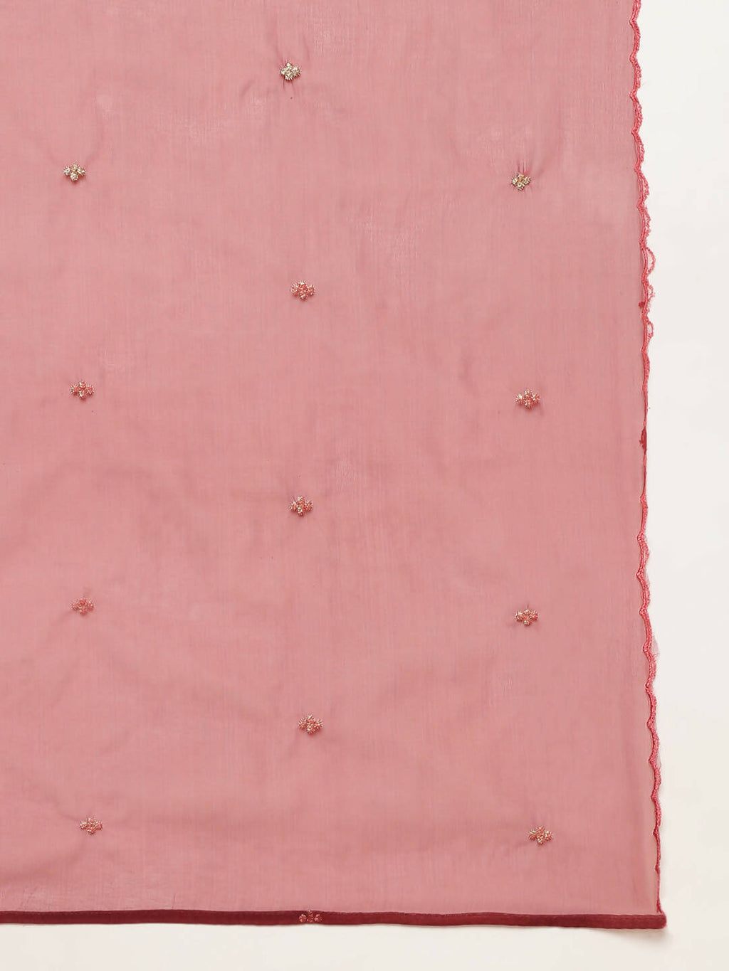 Maroon Chinon Silk Embroidered Straight Kurta with Trouser & Dupatta - Salimar | Grocsy